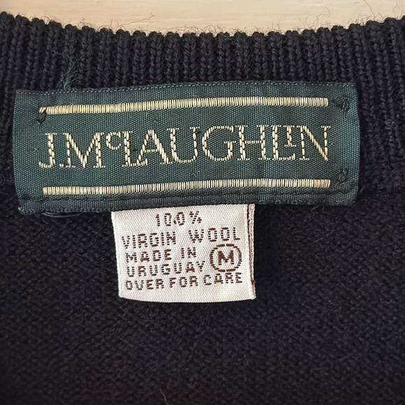 J.McLaughlin Virgin Wool Argyle Vest - Picture 7 of 8